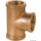 Raccordo a "T" in bronzo  F-F-F da 1"1/4 