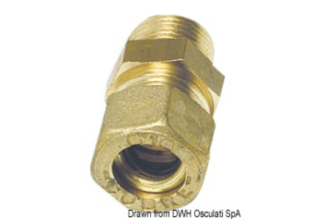 Raccordo dritto maschio 12 mm x 3/8" 