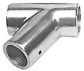 Raccordo lega leggera T 60° 30 mm 