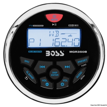 Radio FM/AM/Bluetooth/USB/MP3 da cruscotto BOSS-29.530.05