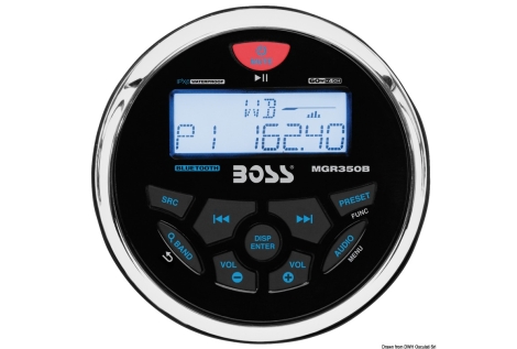 Radio FM/AM/Bluetooth/USB/MP3 da cruscotto BOSS-29.530.05