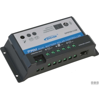 Regolatore di carica 12/24v 20a 2bat< 
