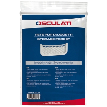 Rete portaoggetti 250 x 115 x 30 mm 
