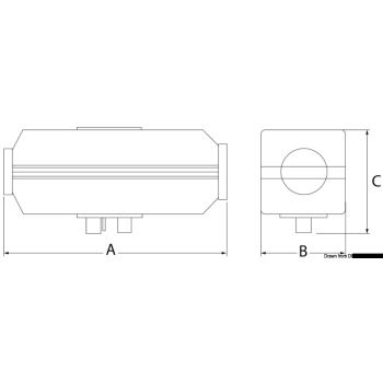 Riscaldatore aria 4D 24V marine small set 
