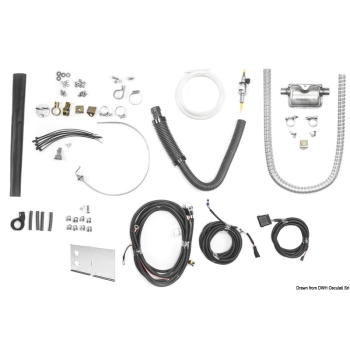 Riscaldatore aria 4D 24V marine small set 