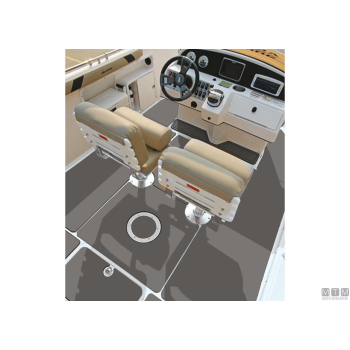 Rivestimento eva brushed teak 200x100cm