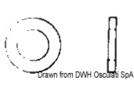 Rond.piane larga 5X20 AISI 304 ROND5X20
