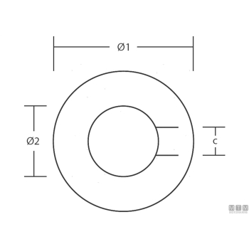Rondella d76mm in acciaio inox