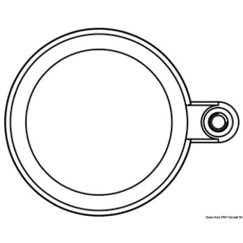 Rondella in ottone 1" 1/2 con attacco cavo massa 