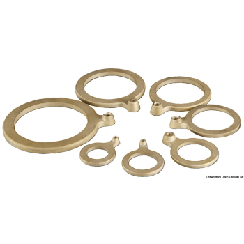 Rondella in ottone 1"con attacco cavo massa 