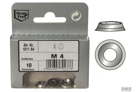 Rondelle coniche din1011 a4 8.5 4pz 