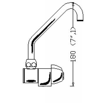 Rubinetto miscelatore ottone