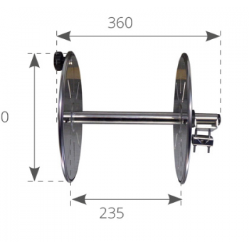 RULLO AVVOLGI CIMA INOX
