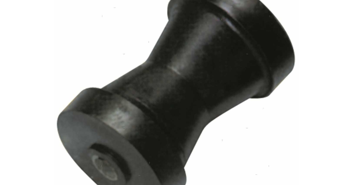 Rouleau Central Noir 130 MM Universel pour Remorque Porte Bateaux