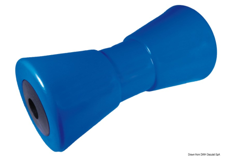 Rullo centrale blu 200 mm Ø foro 21 mm 