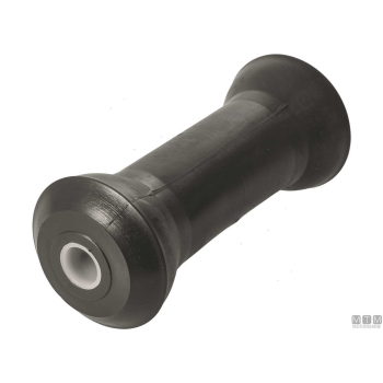 Rullo centrale in gomma per carrelli 130x70mm foro d15mm