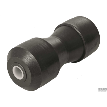 Rullo centrale in gomma per carrelli 215x80mm foro d20mm