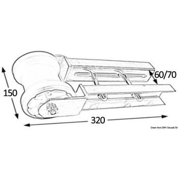Rullo centrale piccolo 70 mm 