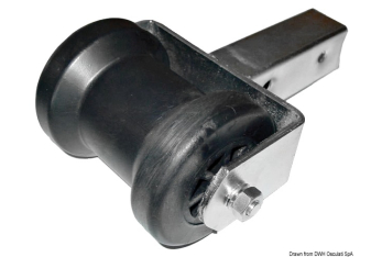 Rullo centrale piccolo tubo 40 x 40 mm 