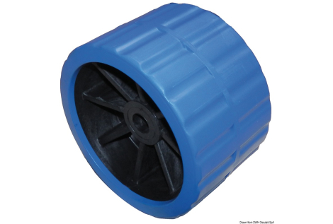 Rullo laterale oscillante ø 18,5 blu 