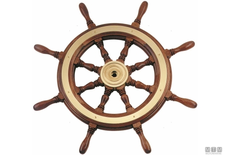 Ruota timone co 800mm mogano 