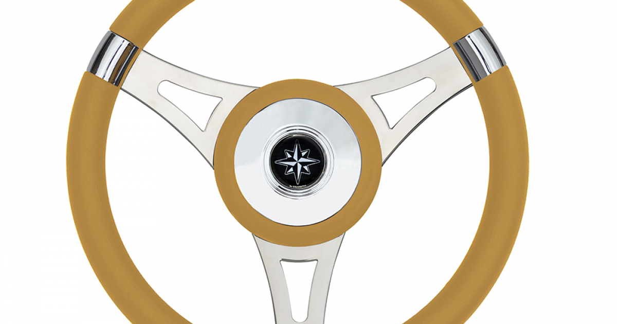Volante Riviera Bianco 350 Mm - Allpa 062101 - Accessorio Classico Per Auto D'Epoca E Barche