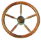 Ruota timone teak Ø mm.400
