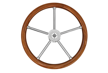 Ruota timone teak Ø mm.450