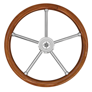Ruota timone teak Ø mm.450
