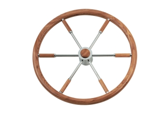 Ruota timone teak Ø mm.450