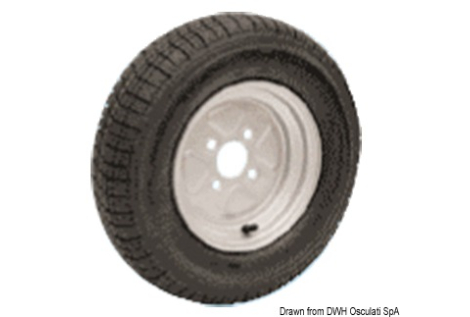 Ruote pneumatiche carrelli alta velocità 145/10" 