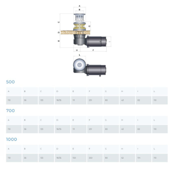 Salpa Ancora SMART R1 MZ ELECTRONIC 500W 12V Catena Ø 6mm