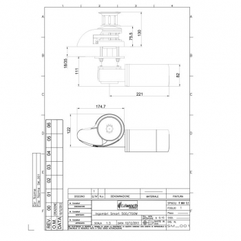 Salpa Ancora Verticale SMART 500W INOX Italwinch
