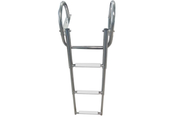 Scaletta 3 gradini neri con corrimano 