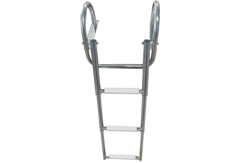 Scaletta 3 gradini neri con corrimano 
