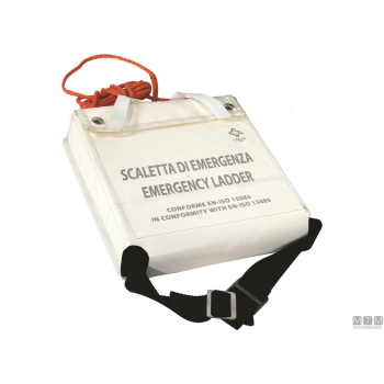 Scaletta di sicurezza 11 gradini in vtr cinghie in pes