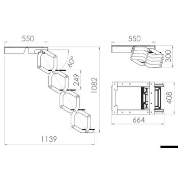 Scaletta elettrica E-STEP 4 gradini 24V 