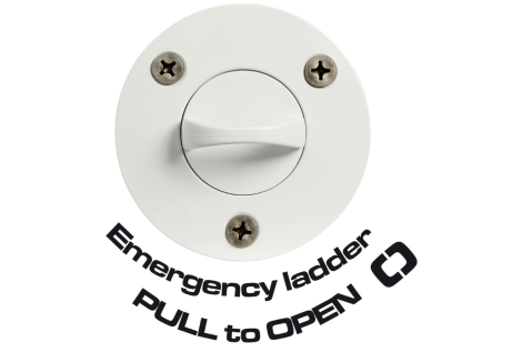 Scaletta emergenza fissaggio con viti 