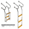 Scaletta in Inox e Legno 3 Gradini
