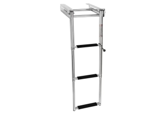Scaletta inox a scomp. grad. bianco