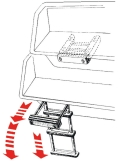 Scaletta inox a scomparsa 4 gradini 
