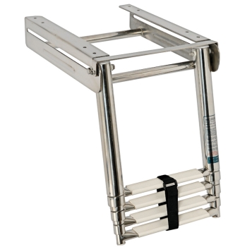 Scaletta inox a scomparsa 4 gradini 