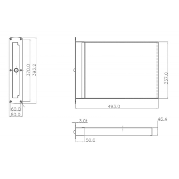 Scaletta  inox ad incasso 3 gradini