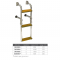 Scaletta inox/legno 3 gr.mm 800x270