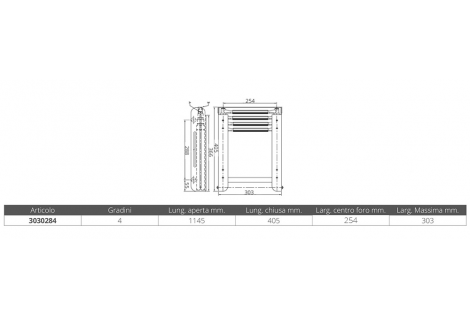 SCALETTA INOX GRADINO BIANCO