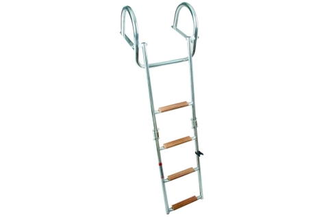 Scaletta inox ribaltabile 4 gradini