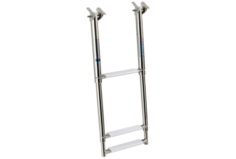 Scaletta inox telescopica a scomparsa 3 gradini 