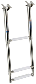 Scaletta in Acciaio Inox Telescopica a Scomparsa 3 Gradini 