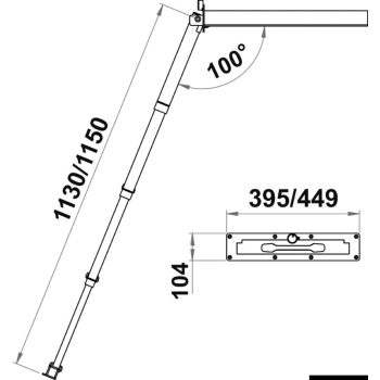 Scaletta telescopica 4 gradini larghi con maniglia 