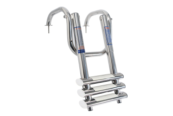 Scaletta telescopica con maniglie 3 gradini 